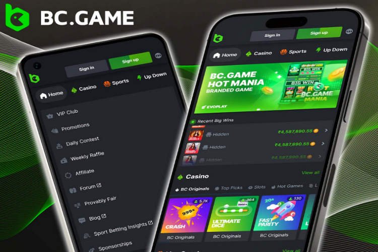 BC.GAME آن لائن کیسینو ایک نئی جہت کا آغاز